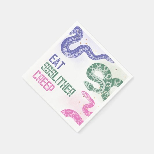 Girly Snake Party Napkins Serviette (Ecke)