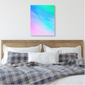Girly Soft Rainbow Colored Sky Leinwanddruck (Insitu (Schlafzimmer))