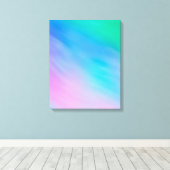 Girly Soft Rainbow Colored Sky Leinwanddruck (Insitu (Holzboden))