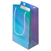 Girly Soft Rainbow Sky Kleine Geschenktüte (Vorderseite Schrägansicht)