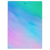 Girly Soft Rainbow Sky Klemmbrett (Rückseite)