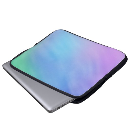 Girly Soft Rainbow Sky Laptopschutzhülle (Vorne Knopf)