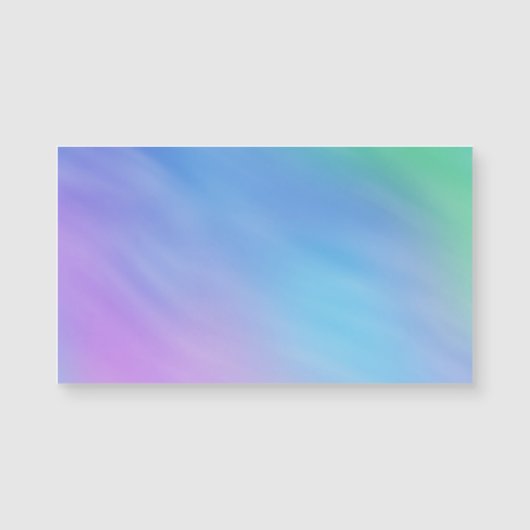 Girly Soft Rainbow Sky Magentic Business Cards Magnetkarte (Vorderseite)
