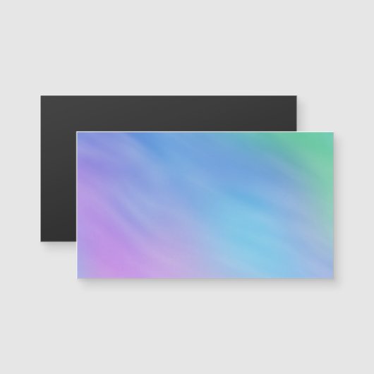Girly Soft Rainbow Sky Magentic Business Cards Magnetkarte (Vorne/Hinten)