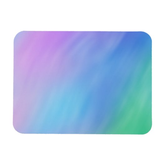 Girly Soft Rainbow Sky Magnet (Horizontal)