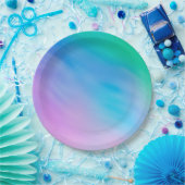 Girly Soft Rainbow Sky Pappteller (Party)