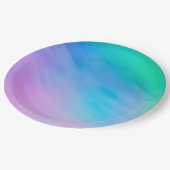 Girly Soft Rainbow Sky Pappteller (Schrägansicht)