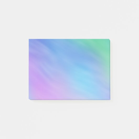 Girly Soft Rainbow Sky Post-it Klebezettel (Vorderseite)