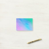 Girly Soft Rainbow Sky Post-it Klebezettel (Auf Schreibtisch)