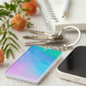 Girly Soft Rainbow Sky Schlüsselanhänger (Vorderseite rechts)