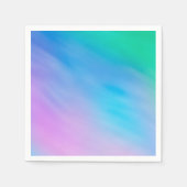 Girly Soft Rainbow Sky Serviette (Vorderseite)