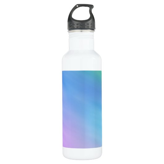Girly Soft Rainbow Sky Trinkflasche (Vorderseite)