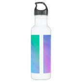 Girly Soft Rainbow Sky Trinkflasche (Rückseite)