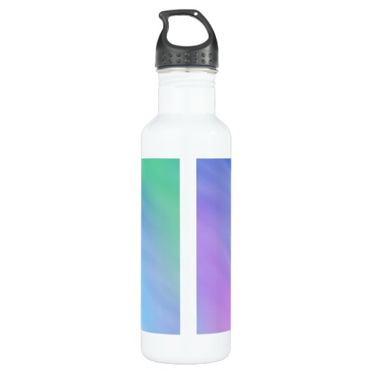 Girly Soft Rainbow Sky Trinkflasche (Rückseite)