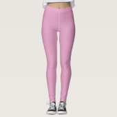 Girly Solid Minimalistisch, farblos Amaranth Pink Leggings (Vorderseite)