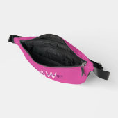 Girly Solid Minimalistisch Unicolored Mulberry Pin Bauchtasche (Offen)