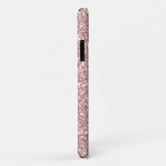 Girly Sparkle Blush Pink Glitzer Case-Mate iPhone Hülle (Hinten/Rechts)