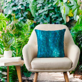 Girly Sparkle Glitzer Aquamarin Türkis Bling Glam Kissen