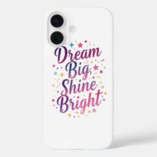 Girly Sparkle und Stars Motivation Case-Mate iPhone Hülle (Rückseite)