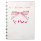 Girly Spirale NotBook Notizblock (Vorderseite)