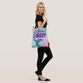 Girly Splashy Sassy Pink Lila Green Mermaid Schwan Tasche (Am Model)