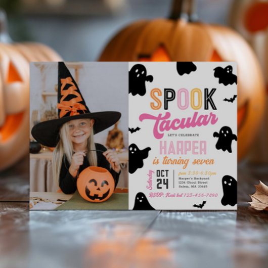 Girly Spooktacular Halloween Einladung