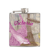 Girly Steam Punk Flachmann (Vorderseite)