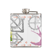 Girly Steam Punk Flachmann (Rückseite)