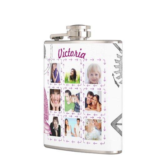 Girly Steam Punk Flachmann (Links)