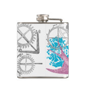 Girly Steam Punk Flachmann (Rückseite)