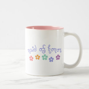 Girly-Stichwort Trauzeugin Zweifarbige Tasse