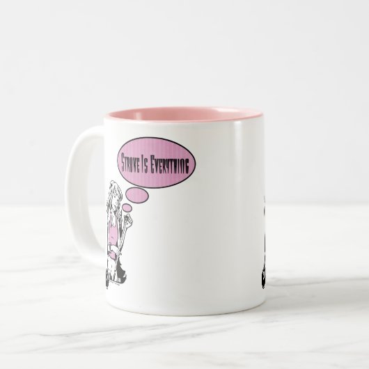 Girly Stichwort Zweifarbige Tasse (Vorderseite Links)