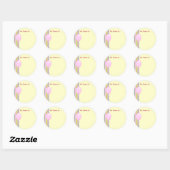 Girly Stripe Stickers (Blatt)
