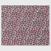 Girly stylish Leopard Tier Print pink chic Geschenkpapier (Flach)