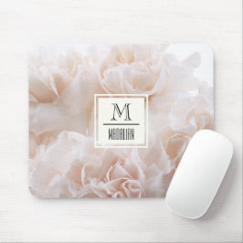 Girly stylish monogram, pastellfarben pastellfarbe mousepad