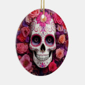 Girly Sugar Skull Ornament (Rechts)