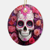 Girly Sugar Skull Ornament (Links)