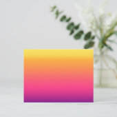 Girly Summer Tropical Gradient Abstrakt Sunset Postkarte (Stehend Vorderseite)