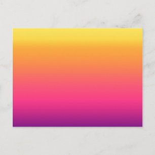 Girly Summer Tropical Gradient Abstrakt Sunset Postkarte