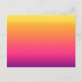 Girly Summer Tropical Gradient Abstrakt Sunset Postkarte (Vorderseite)