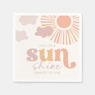 Girly Sun Party Napkins Serviette