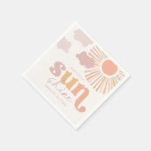 Girly Sun Party Napkins Serviette (Ecke)