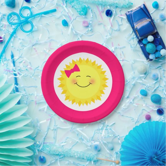 Girly Sunshine Pappteller (Party)