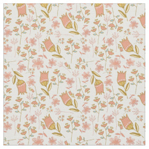 Girly süße Honig-Blumen-korallenrotes rosa Blume Stoff