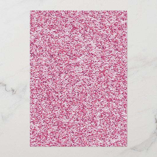 Girly Sweet 16 Rose Gold Calligraphy & Glitzer Folieneinladung (Rückseite)