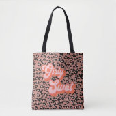 Girly Swot Leopard Print Tasche (Vorderseite)