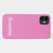 Girly TAFFY PINK Solid Color Case-Mate iPhone Hülle (Rückseite (Horizontal))