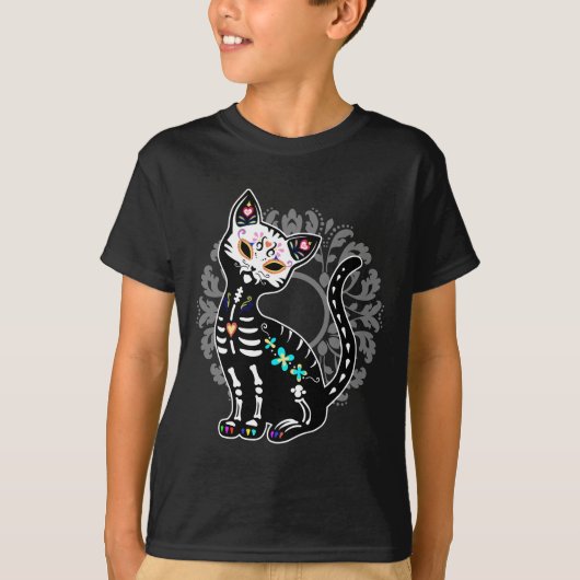 Girly Tag der toten niedlichen skeleton T-Shirt (Vorderseite)