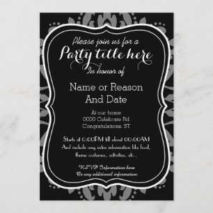 Girly Tag des toten niedlichen Katzen-Anlass-Party Einladung