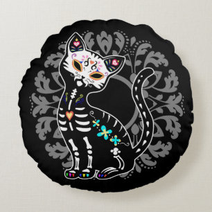 Girly Tag des toten niedlichen Rundes Kissen